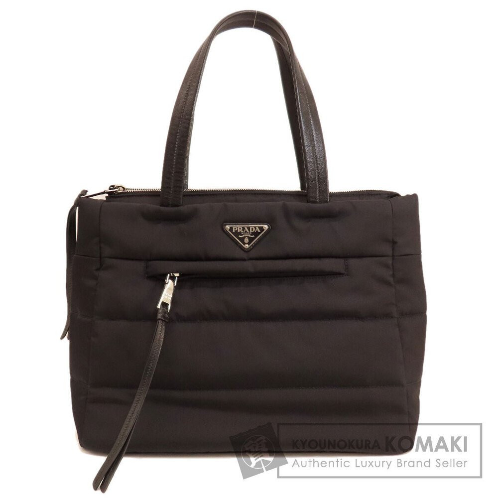 Prada Tessuto Bomber Logo Tote Bag